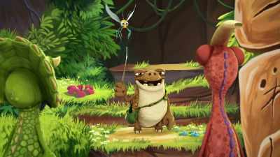 And the best part is,
she can do it all... backwards. - Gigantosaurus