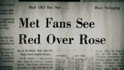 And as the bus is pulling in, - Charlie Hustle & the Matter of Pete Rose