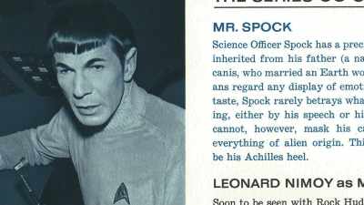 And the closer I looked,
the more I realized that - For the Love of Spock