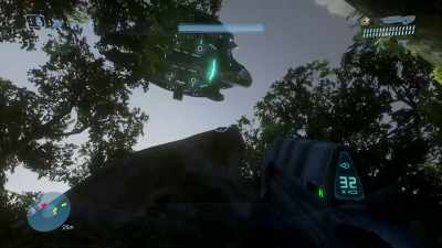 And the Covenant ships
flying overhead and such, - FPS: First Person Shooter