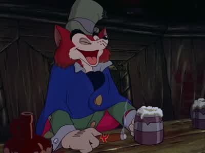 And the dummy fell for ithook line and sinkerAnd he still thinks we're his friendsAnd did Stromboli payplentyThat shows you how low Honest John will stoopeh Giddy - Pinocchio