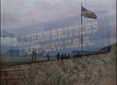 And wherever the flag rises
over some lonely Army post, - She Wore a Yellow Ribbon