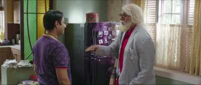 And the guy he's explaining
his philosophy to is... Dhiru. - 102 Not Out