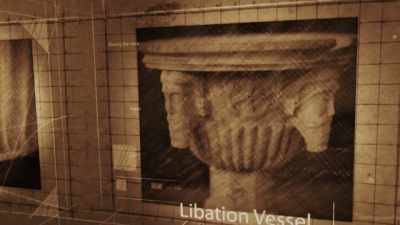 AND THE MARBLE
LIBATION VESSEL - Lost Relics of the Knights Templar