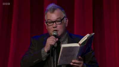 "And the mysterious purple cloud
containing them - Stewart Lee: Tornado
