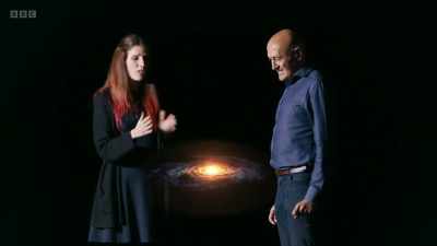 And the problem is, if we just
take all the mass that we have here - Secrets of Size: Atoms to Supergalaxies