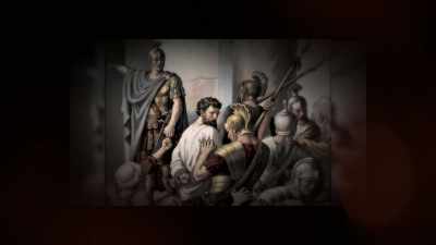 And the Roman guards rescue him - Creating Christ