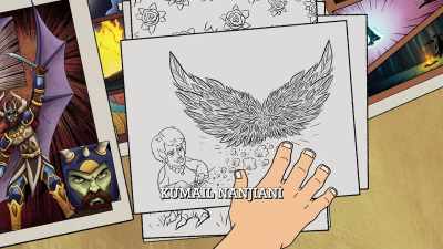 And the scratcher dust
forms wings. - Bless the Harts