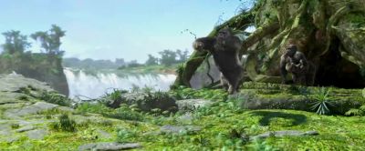 And so the silverbacks had to fight. - Tarzan