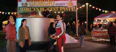 And the spaghetti gets very heavy
when it's wet, - The Big Door Prize