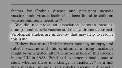And the syndrome described - Vaxxed: From Cover Up to Catastrophe