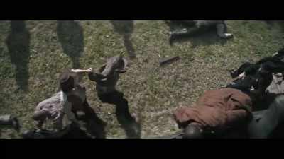 ‐ And the way he tells it,
this is a massacre. - Grant