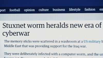 And then a mysterious
computer virus dubbed Stuxnet - Cyberwar