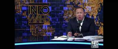 And then it cuts to the coroner,
but he's saying - The Truth vs. Alex Jones