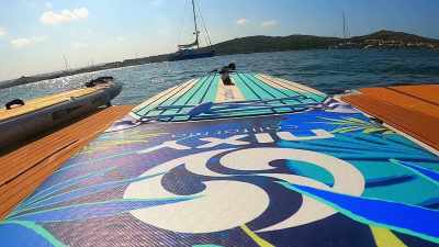 And then everyone on the
team gets on a paddleboard, - Below Deck Sailing Yacht
