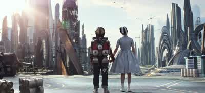 And then everything went to hellOh boy Well it didSo you gave them like one second of blue skies and jet packs and hopeIt's important They need to know the stakesI think they can figure out clocks counting down are badDo you wanna tell the story No you're - Tomorrowland