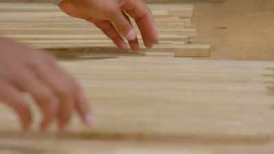 And then you get fabric on the back - Handmade: Britain's Best Woodworker