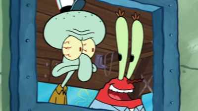 And then, you have Squidward
who sees this tyrant - SpongeBob DocuPants