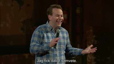 And then I get to class,
and I put down my mat. - Mike Birbiglia: Thank God for Jokes