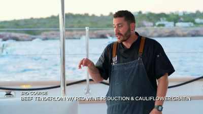 And then I make a
red wine reduction - Below Deck Sailing Yacht
