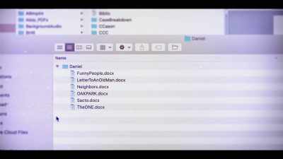 And then I see this
one Microsoft Word document, - I'll Be Gone in the Dark