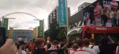 And then I thought,
"You know what? I'll get down now." - The Final: Attack on Wembley