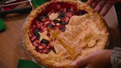 And then,
if you look at the crust, - Baking It