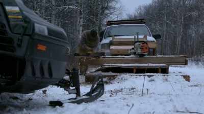 And then I'll pull
this sled down the hill. - Life Below Zero: Next Generation