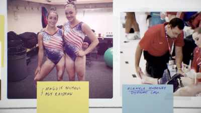 And then she interviewed
Olympians Aly Raisman... - Athlete A
