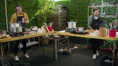 And then just sautéed
green beans. - No Recipe Road Trip With the Try Guys