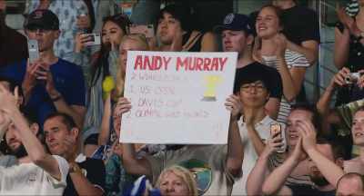 And then, as Murray served to stay
in the match, - Andy Murray: Resurfacing