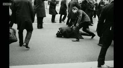 And then, next thing, I saw a senior
office running down, shouting, - Uprising