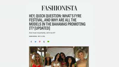 And then people I knew,
you know, - Fyre Fraud
