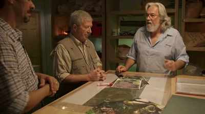 And then they probably
have a map or schematics - Lost Gold of World War II