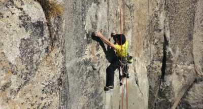 And then reach out left to a big
sloping bread loaf type hold that - Free Solo