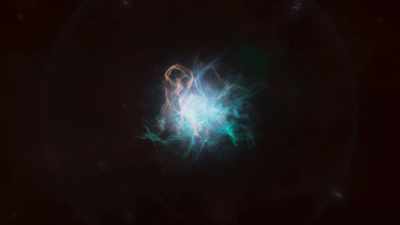And then rebounded
in a colossal explosion — - Universe