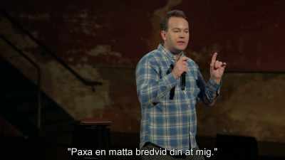And then she says, - Mike Birbiglia: Thank God for Jokes