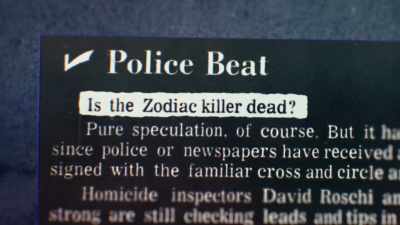 And then sometimes people like - Myth of the Zodiac Killer