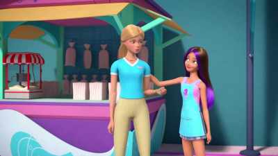 And then the mighty dragon
flew away into the setting sun. - Barbie: A Touch of Magic