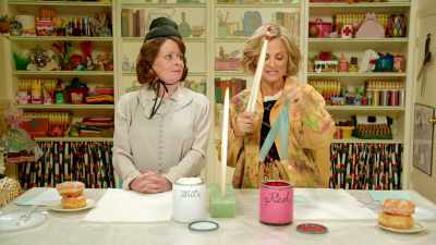 And then, we're simply
gonna insert the stick - At Home with Amy Sedaris