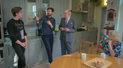 And then he will sit through there,
at the dining table, - Jack Whitehall: Christmas with my Father
