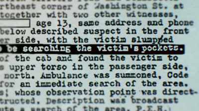 And there had been a string
of odd cabdriver robberies. - Myth of the Zodiac Killer