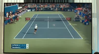 And there goes the racket. - Challengers