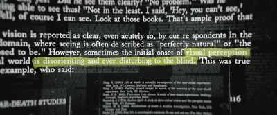 And there was one study
done with 23 blind people, - After Death
