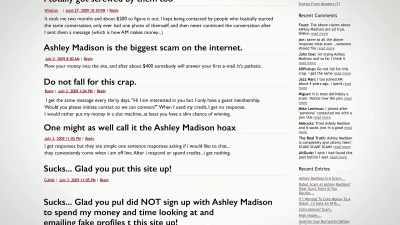 And there was
a separate attempt - The Ashley Madison Affair