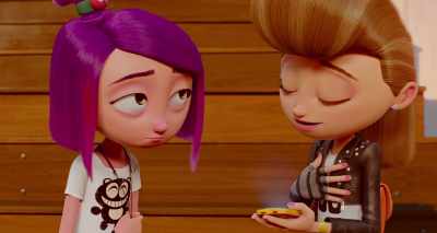 And these are my BFFs,
Tiffany and Chelsea. - Gnome Alone