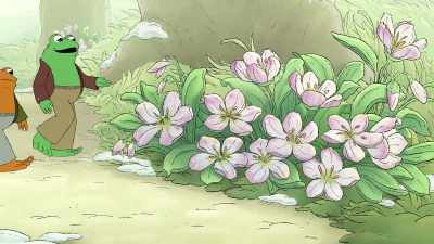 And these flowers too.Oh, you must smell them. - Frog and Toad