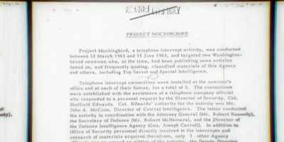 And they had an entire project called Project Mockingbird, - Close Encounters of the Fifth Kind