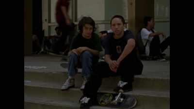 And they, like, skate here?
Where you guys skate? - Mid90s