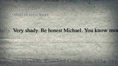 And they're out there criticizing
Michael, concerning his brother, - Two Shallow Graves